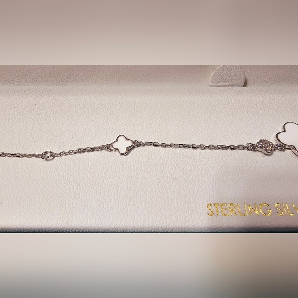 Rachel Zoe Sterling Silver Bracelet stamped 925 7.25" - Picture 3 of 6